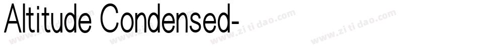 Altitude Condensed字体转换